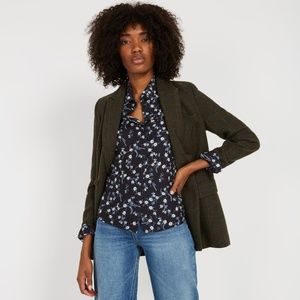 Frank and Oak Shirt Printed Button Up Chiffon